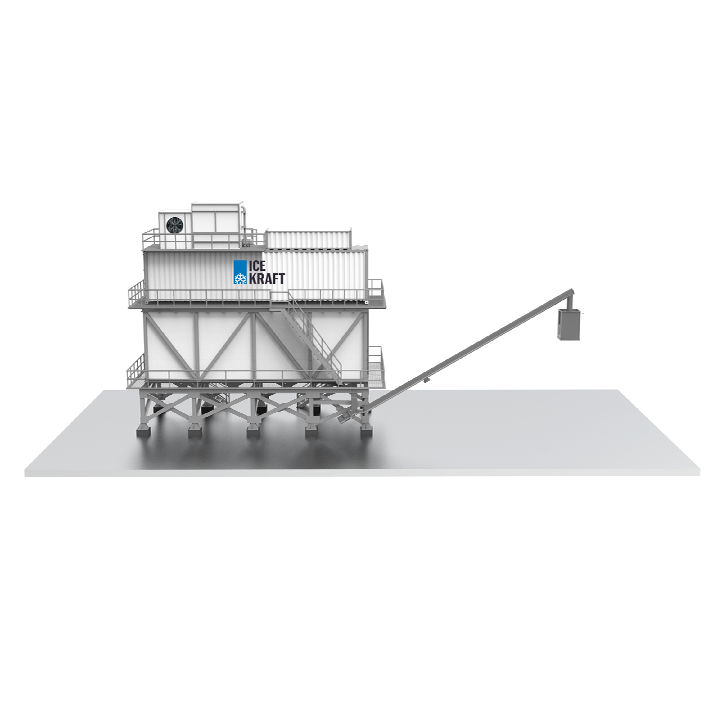40 FEET CONTAINERIZED ICE PLANT FOR CONCRETE COOLING SYSTEM